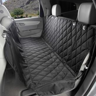 Dog Seat Cover with Hammock for Full Size Trucks and Large SUVs - Black Extra Large - USA Based Company