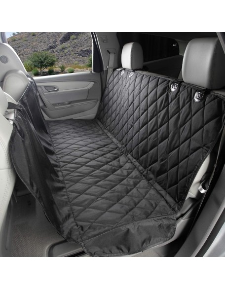 Dog Seat Cover with Hammock for Full Size Trucks and Large SUVs - Black Extra Large - USA Based Company