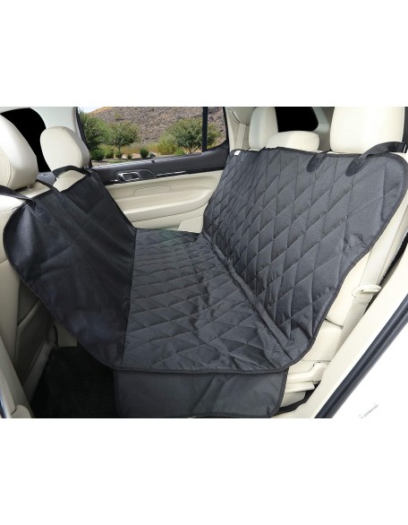 Dog Seat Cover with Hammock for Full Size Trucks and Large SUVs - Black Extra Large - USA Based Company