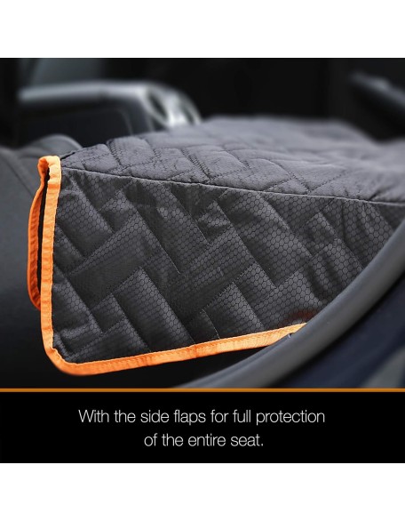 Bench Dog Seat Cover, Oxford Cloth Vehicle Seat Cover for Car/SUV/Small Truck, Universal Fit, Black, Waterproof, Heavy Duty, Nonslip, Machine Washable