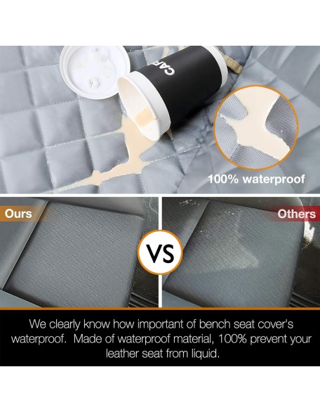 Bench Dog Car Seat Cover for Car/SUV/Small Truck, Waterproof Back Seat Cover Protector for Kids Without Smell, Heavy Duty and Nonslip Pet Car Seat Cover for Dogs, Machine Washable