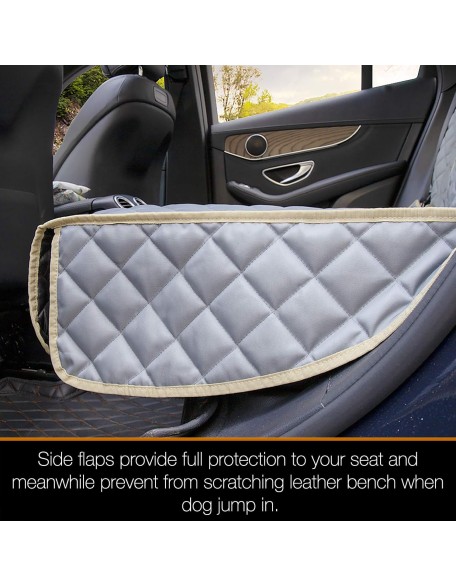 Bench Dog Car Seat Cover for Car/SUV/Small Truck, Waterproof Back Seat Cover Protector for Kids Without Smell, Heavy Duty and Nonslip Pet Car Seat Cover for Dogs, Machine Washable