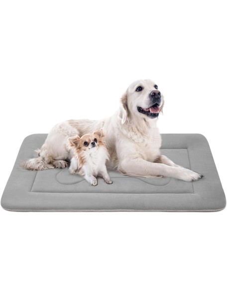 Extra Large Dog Bed Soft Dog Crate Pad Mat 48 in Non-Slip Bottom Washable Dog Sleeping Mattress Pet Beds Cat Beds Kennel Pads