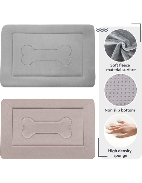 Extra Large Dog Bed Soft Dog Crate Pad Mat 48 in Non-Slip Bottom Washable Dog Sleeping Mattress Pet Beds Cat Beds Kennel Pads