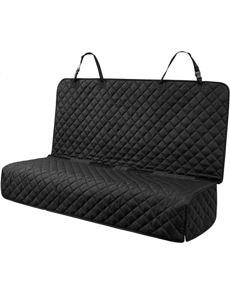 Waterproof Scratchproof Pet Bench Seat Covers for Cars, Trucks, SUVs, Nonslip Durable Back Seat Cover for Dogs, Washable Backseat Protection, Black