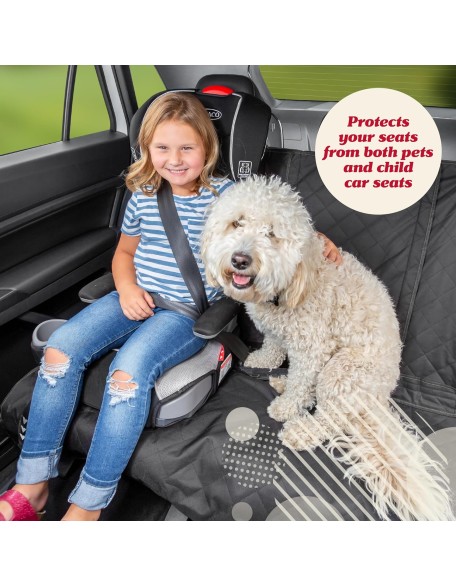 Gear Dog Car Seat Cover for Back Seat, Premium Edition - 100% Waterproof - Protects from Scratches, Shedding, Mud, More - Non-Slip Cover Stays Securely in Place, Fits Your Car, Truck, SUV