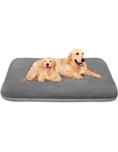 Magic Dog Super Soft Extra Large Dog Bed, 47 Inches Orthopedic Foam Dog Beds for XL Dogs, Jumbo Pet Bed with Anti Slip Bottom, Dog Sleeping Mattress with Removable and Washable Cover, Grey