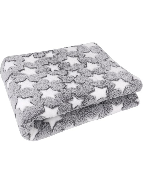 Lucky Monet Reversible Dog Crate Pads Washable Ultra Soft Dog Bed Mat Plush Cat Pet Kennel Pad Sleeping Cushion Pad for for Large Medium Small Dogs, 15.7"x19.7", Gray