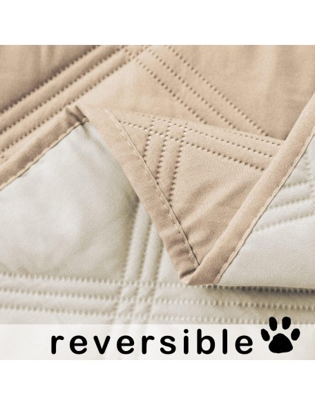 Reversible Dog Bed Cover, Sofa & Couch Protector Blanket for Pets - Waterproof, Mattress Protector (30"x70", Beige/Cream)