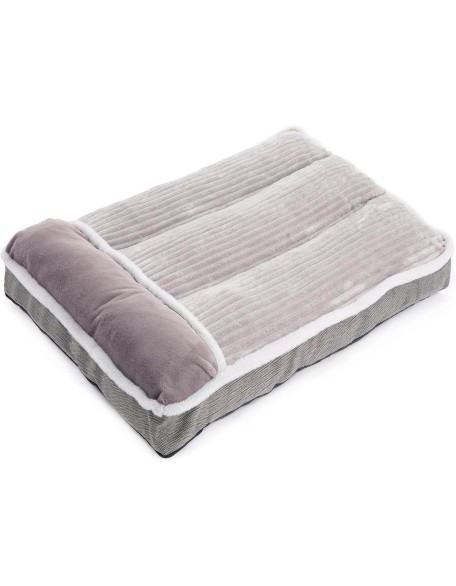 Dog Bed for Small Dogs, Dog Mattress with Pillow for Crate Kennel, Sofa Dog Bed, Super Soft pet Bed for Medium, Small Dogs Breeds,pet Bed Puppy Bed,beds & Furniture