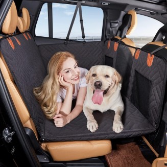 Back Seat Extender ,Dog Car Seat Cover, Camping Air Mattress, Hammock Travel Bed,Non Inflatable Car Bed Mattress for Car SUV Truck (Black)