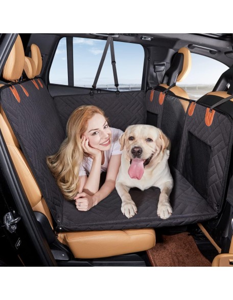 Back Seat Extender ,Dog Car Seat Cover, Camping Air Mattress, Hammock Travel Bed,Non Inflatable Car Bed Mattress for Car SUV Truck (Black)