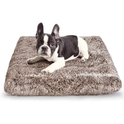 Dog Bed Crate Pad Plush Soft Dog Crate Bed for Small Medium Large Dogs and Cats Washable Anti-Slip Kennel Crate Mats for Sleeping and Anti AnxietyS