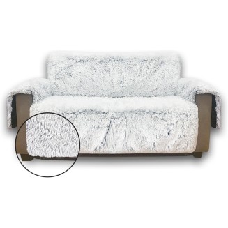 Plush Couch Cover for Sofa and Furniture, Water Resistant Slipcover, Non-Slip, Easy-to-Install, Prefect for Kids,Dogs,Cats.(Sofa Style,Magic Gray)