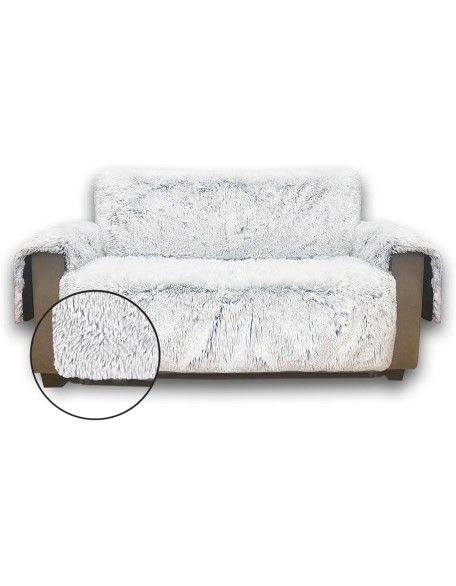 Plush Couch Cover for Sofa and Furniture, Water Resistant Slipcover, Non-Slip, Easy-to-Install, Prefect for Kids,Dogs,Cats.(Sofa Style,Magic Gray)