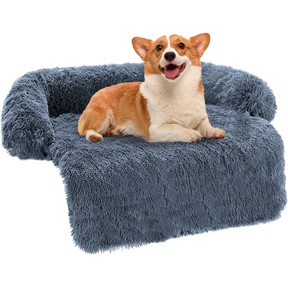 Premium Calming Dog Couch Bed Sofa Bed,Fluffy Plush Dog Bed Mat with Removable Washable Cover for Furniture Protector for Small,Medium, Large,and X-Large Dogs and Cats