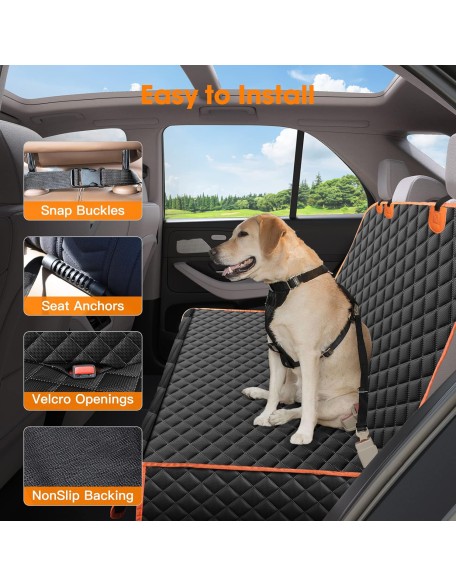 Dog Seat Cover for Back Seat Waterproof Dog Seat Covers for Cars, Car Seat Protector for Dogs, Nonslip Back Seat Cover for Trucks & SUV