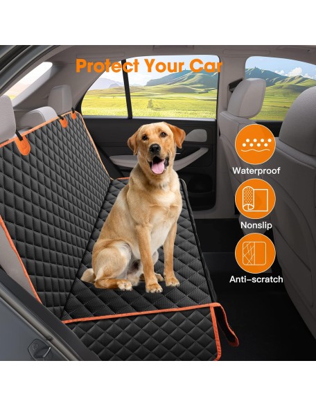 Dog Seat Cover for Back Seat Waterproof Dog Seat Covers for Cars, Car Seat Protector for Dogs, Nonslip Back Seat Cover for Trucks & SUV