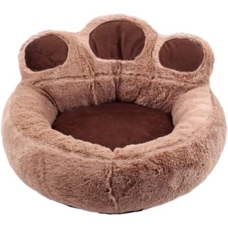 Cat Dog Bed Pet Bed Kennel Soft Pet Bed Warm Plush Dog Cat Nesting Bed Sleeping Bed Mat Puppy Kitten Calming Bed Cozy Bed Washable Nest Pad Dog Bed Puppy Sofa (Color : Brown, Size : 73 * 80cm)