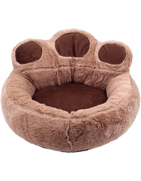 Cat Dog Bed Pet Bed Kennel Soft Pet Bed Warm Plush Dog Cat Nesting Bed Sleeping Bed Mat Puppy Kitten Calming Bed Cozy Bed Washable Nest Pad Dog Bed Puppy Sofa (Color : Brown, Size : 73 * 80cm)