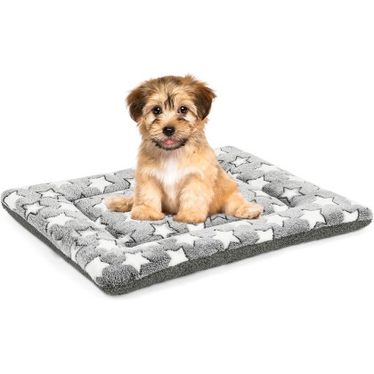 Dog Bed Mat, Reversible Crate Pad for Medium Small Dogs, Machine Washable, Portable and Soft Pet Bed Pad/Mat for 22-inch Kennel