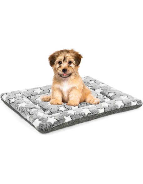 Dog Bed Mat, Reversible Crate Pad for Medium Small Dogs, Machine Washable, Portable and Soft Pet Bed Pad/Mat for 22-inch Kennel