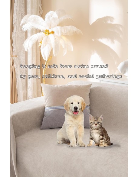 Sofa Cover Protect Your Sofa in Style with Our Versatile, Waterproof, Anti-Slip, and Claw-Resistant Sofa Cover for pet- Fits Multiple Couch Sizes(XXLarge,78"X133")