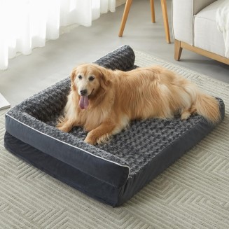 Orthopedic Dog Beds for Large Dogs-Waterproof Sofa Dog Bed with Removable Washable Cover, Large Dog Bed with Waterproof Lining and Nonskid Bottom,Pet Bed for Large Dogs