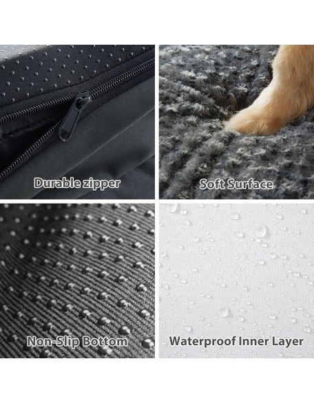 Orthopedic Dog Beds for Large Dogs-Waterproof Sofa Dog Bed with Removable Washable Cover, Large Dog Bed with Waterproof Lining and Nonskid Bottom,Pet Bed for Large Dogs