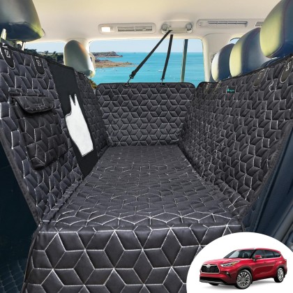 Dog Seat Covers for SUV Back Seat,100%Waterproof Dog Hammock for SUV,600D Heavy Durable Backseat Cover for Dogs,Pet Car Seat Protector for Midsize SUV Highlander/Pilot/Outback/Explorer/Cherokee