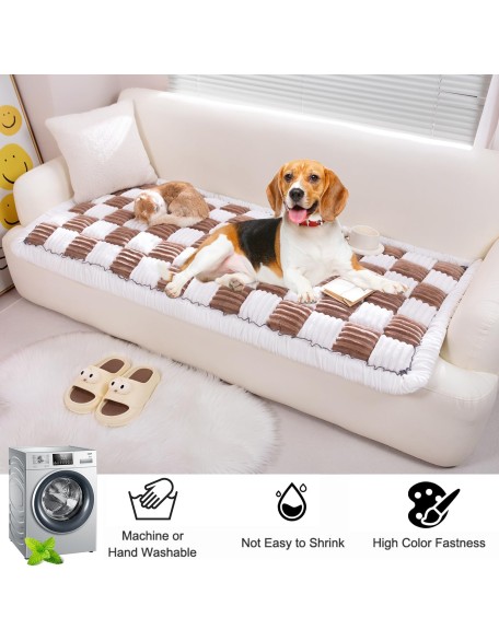 Pet Couch Cover, Couch Cover for Dogs Washable,Durable Pet Couch Covers for Sofa,Pet Friendly Sofa Protector, Large Dog Furniture Shield, Easy Clean Dog Couch Cover, Non-Slip