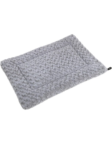 Dog Beds for Small Dogs Soft Fluffy Washable Plush Dog Pad Warm Small Pet Cushion Pet Sleeping Mat for Indoor (23x15inch, Grey)