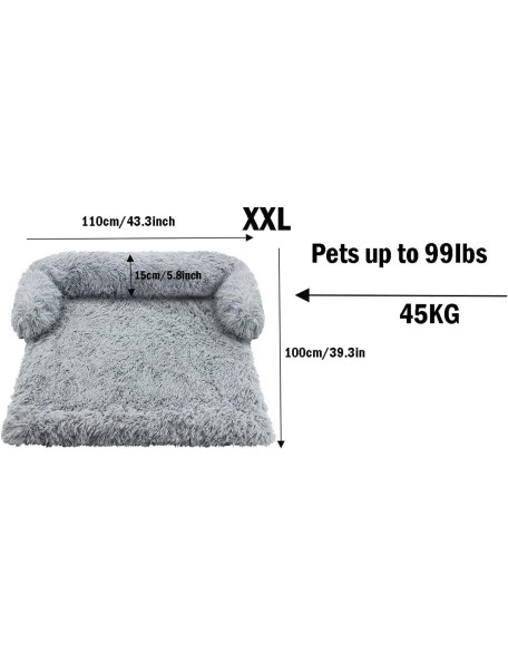 Large Dogs Sofa Bed Pet Dog Bed Sofa for Dog Pet Calming Bed Warm Nest Washable Soft Furniture Protector Mat Cat Blanket