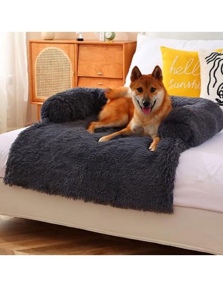 Large Dogs Sofa Bed Pet Dog Bed Sofa for Dog Pet Calming Bed Warm Nest Washable Soft Furniture Protector Mat Cat Blanket