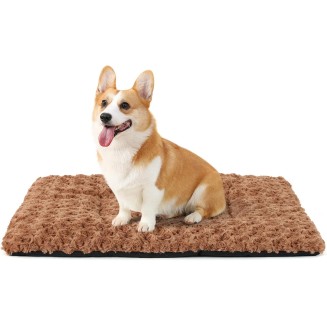 Dog Bed Mat Soft Washable Dog Crate Pad Non-Slip Bottom High Resilience