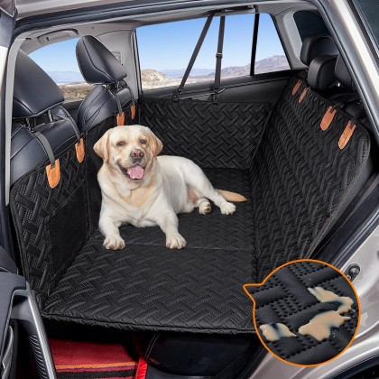 Dog Back Seat Extender,Back Seat Pet Cover for Dogs,Rear Dog Car Seat Cover for Back Seat,Hard Bottom Car Seat Cover for Dogs, Dog Seat Covers,Dog Hammock for Car