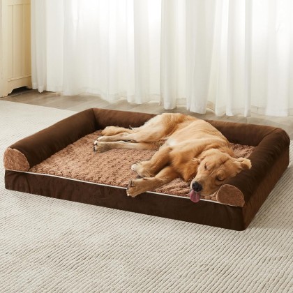 Dog Beds for Large Dogs, Orthopedic Dog Bed for Medium Large Dogs,Big Waterproof Couch Dog Pet Bed with Removable Washable Cover