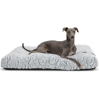 Dog Bed,Orthopedic Foam Plush Dog Bed for Crate Fulffy Comfy Kennel Pad Anti-Slip,42" Dog Bed Sofa Pet Bed for Large,Medium,Small Dogs Breeds,42" x 28",XL,Gray