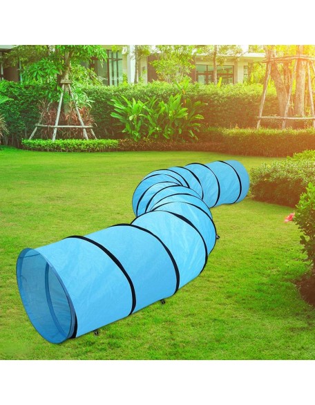 Cat Tunnels Play Tunnels Universal Interactive Toy Portable Cat Tube Tunnel Folded Cat Tunnel for Small Animals Dogs Guinea Pig Outdoor, 60cmx60cmx525cm