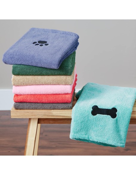 Bone Dry Pet Grooming Towel Collection Absorbent Microfiber X-Large