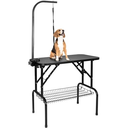 32-Inch Pet Dog Grooming Table, Foldable Pet Drying Table