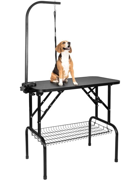 32-Inch Pet Dog Grooming Table, Foldable Pet Drying Table