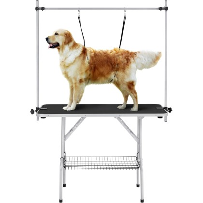 Pet Grooming Table for Large Dogs Adjustable Height Portable Trimming Table Drying Table