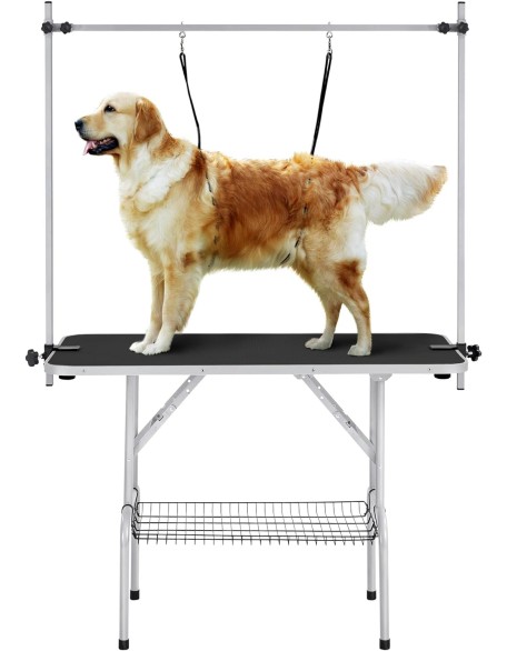 Pet Grooming Table for Large Dogs Adjustable Height Portable Trimming Table Drying Table