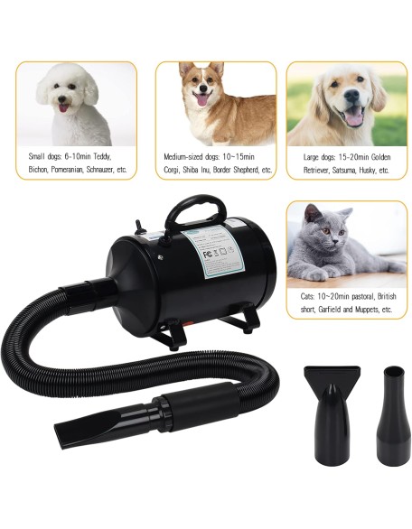 Dog Hair Dryer, 3.2HP Stepless