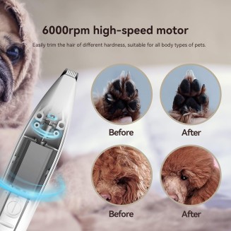 Dog Paw Trimmer, Dog Clippers, Cordless Cat and Small Dogs Clipper