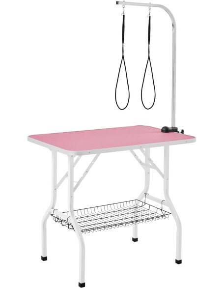 Dog Grooming Table, Adjustable Pet Foldable Grooming Table