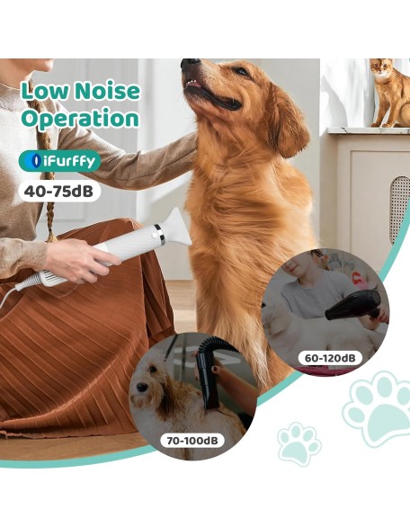 Dog Hair Dryer, 5 in 1 Portable Handheld Dog Dryer