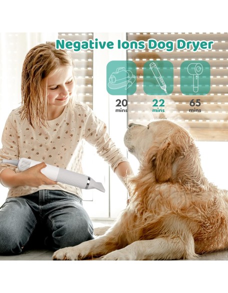 Dog Hair Dryer, 5 in 1 Portable Handheld Dog Dryer