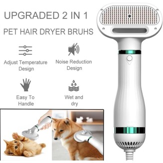 Pet Hair Dryer, Portable and Quiet 2 in 1 Pet Grooming Hair Dryer Blower